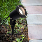 Estaca jardín resina negro IP65 Ø 10x32 cm GU10 - MUES0004