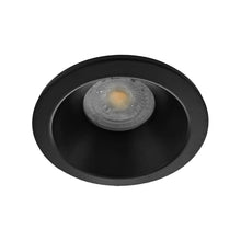 Cargar imagen en el visor de la galería, Foco embutido retraído aluminio negro exterior IP65 Ø8,5 cm GU10 - CEFO0007
