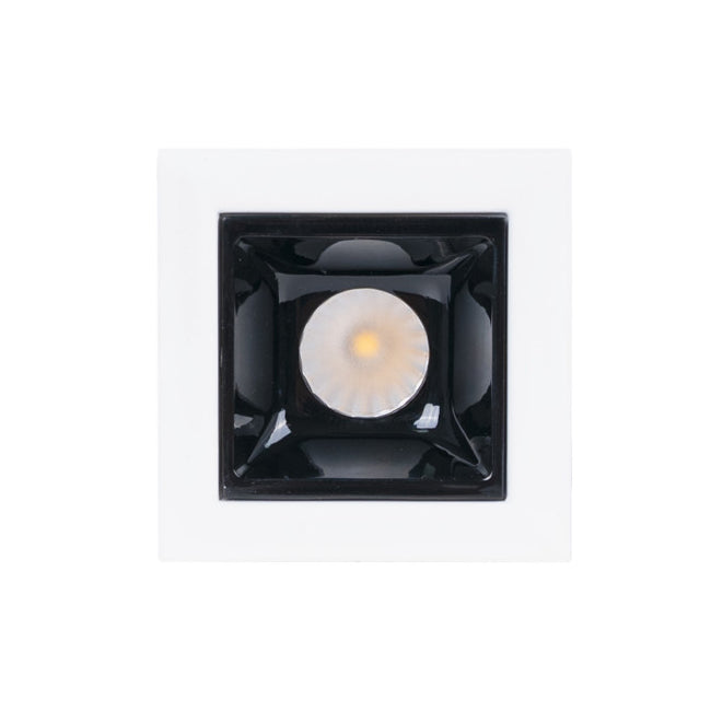 Foco mini embutido metal blanco 4,5x4,5x 5 cm LED  2W - CEFO0010