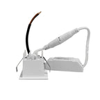 Foco mini embutido metal blanco 4,5x4,5x 5 cm LED  2W - CEFO0010