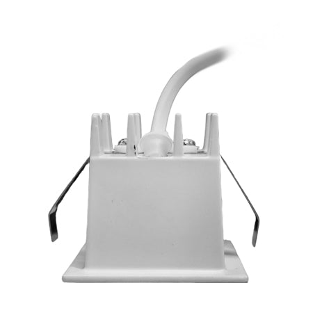 Foco mini embutido metal blanco 4,5x4,5x 5 cm LED  2W - CEFO0010