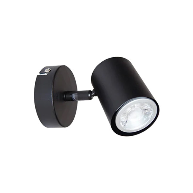 Foco negro dirigible muro o techo Ø5,8x12,7  GU10 - CEFO0014