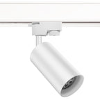 Foco metal blanco para riel monofásico11,4x15,3x19 cm GU10 - CEFO0016
