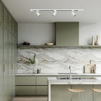 Foco metal blanco para riel monofásico11,4x15,3x19 cm GU10 - CEFO0016