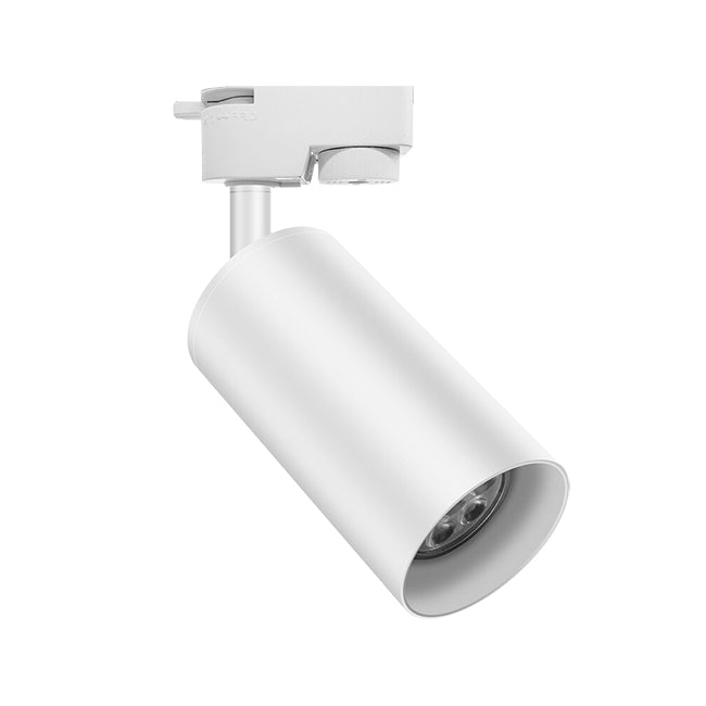 Foco metal blanco para riel monofásico11,4x15,3x19 cm GU10 - CEFO0016