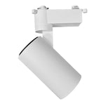 Foco metal blanco para riel monofásico Ø6x10 cm LED 12W - CEFO0018