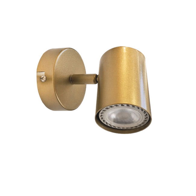 Foco dorado dirigible muro o techo Ø5,8x12,7  GU10 - CEFO0019