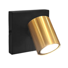 Cargar imagen en el visor de la galería, Foco sobrepuesto muro o techo aluminio negro bronce GU10 50W - CEFO0021

