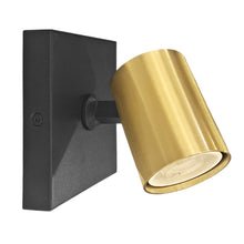 Cargar imagen en el visor de la galería, Foco sobrepuesto muro o techo aluminio negro bronce GU10 50W - CEFO0021
