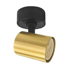 Cargar imagen en el visor de la galería, Foco sobrepuesto muro o techo aluminio negro bronce GU10 - CEFO0022
