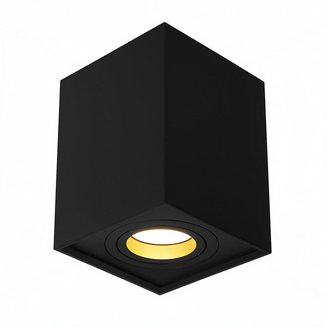 Foco sobrepuesto aluminio negro GU10 - CEFO0023