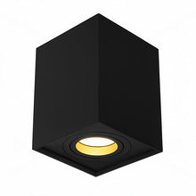 Cargar imagen en el visor de la galería, Foco sobrepuesto aluminio negro GU10 - CEFO0023
