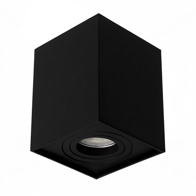 Foco sobrepuesto aluminio negro GU10 - CEFO0023