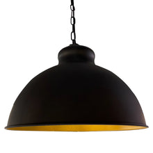 Cargar imagen en el visor de la galería, Lámpara colgante metal negro mate dorado Ø40x25 cm E27 - CELC0001
