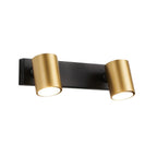 Foco aluminio negro bronce 2 luces 30,5 cm GU10 - CERE0001