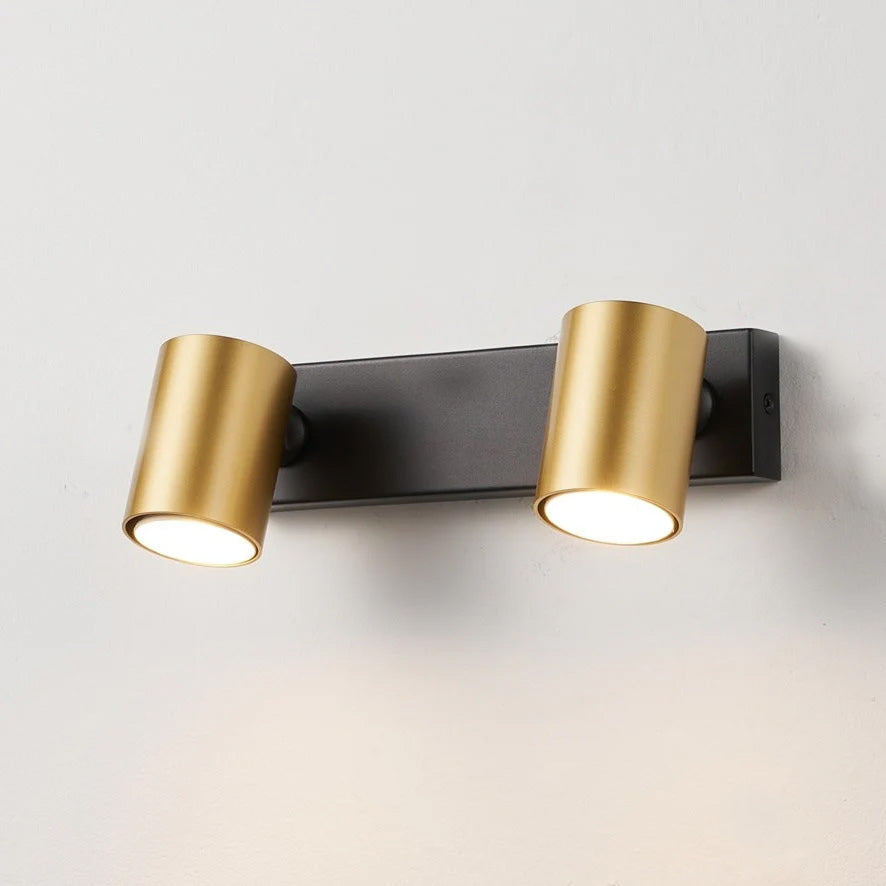 Foco aluminio negro bronce 2 luces 30,5 cm GU10 - CERE0001