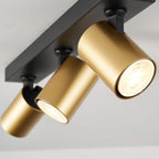 Foco aluminio negro 3 luces Bronce 47,7 cm GU10 - CERE0002