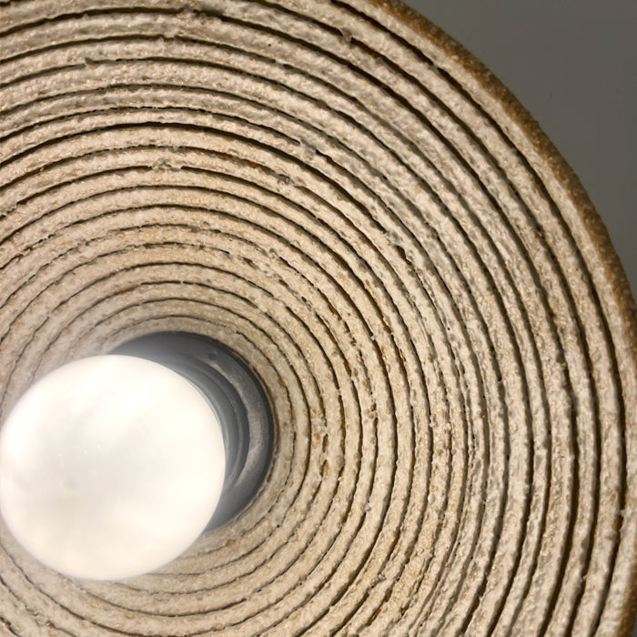 Apliqué cerámica gres blanco Ø21x11 cm E27 - A pedido - CKAP0003