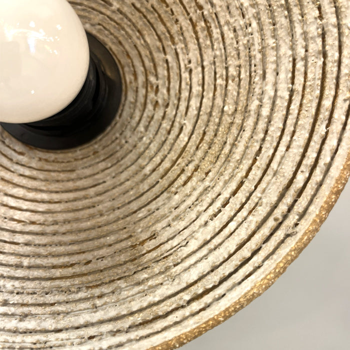 Apliqué cerámica gres blanco Ø21x11 cm E27 - A pedido - CKAP0003