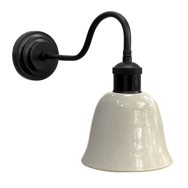 Apliqué  cerámica gres blanco E27 - A pedido - CKAP0001