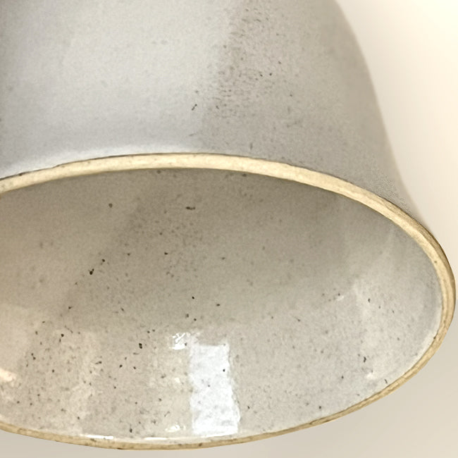 Apliqué  cerámica gres blanco E27 - A pedido - CKAP0001