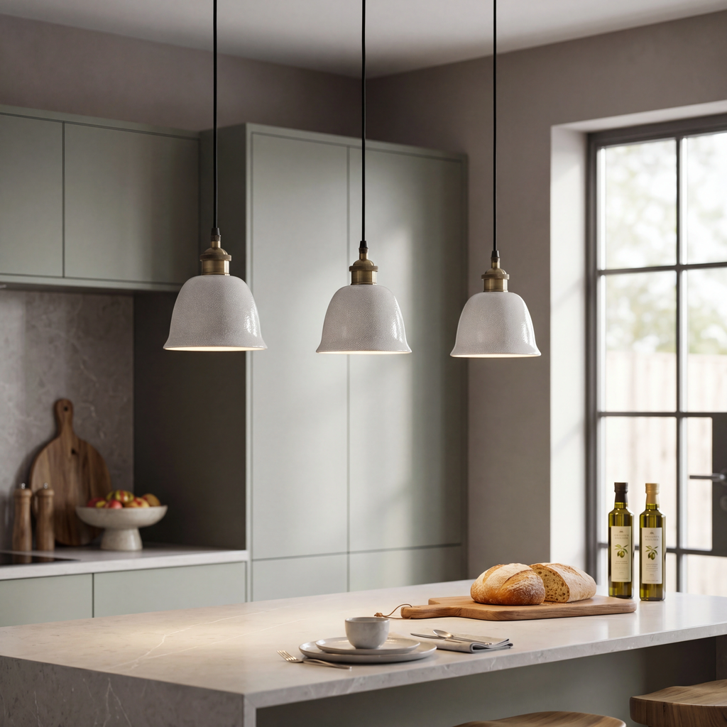 Lámpara colgante cerámica gres 3 luces E27 - A pedido - CKLC0005