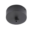 Baldequin metal negro redondo Ø8x3 cm 1 luz - CXBD0002