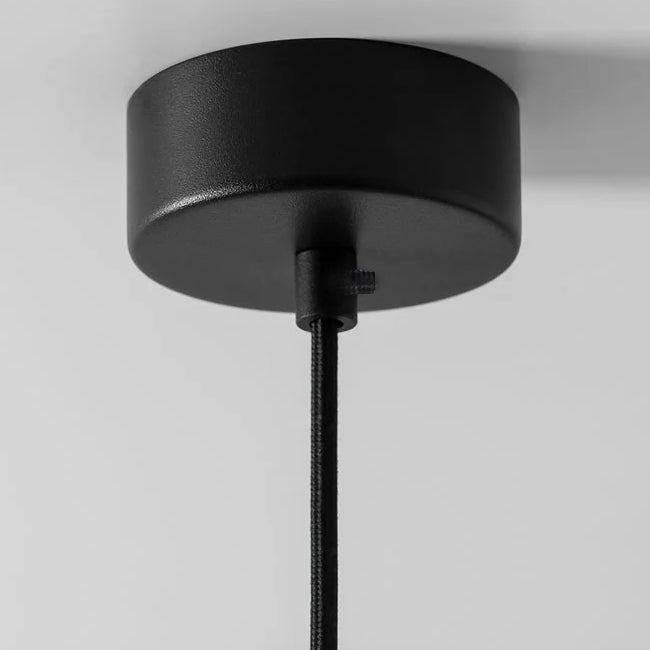 Baldequin metal negro redondo Ø8x3 cm 1 luz - CXBD0002