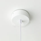 Baldequín metal blanco redondo Ø8x3 cm 1 luz - CXBD0003