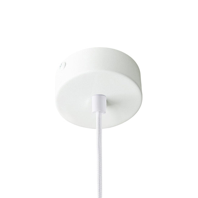 Baldequín metal blanco redondo Ø8x3 cm 1 luz - CXBD0003