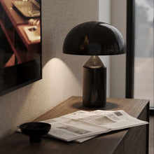 Cargar imagen en el visor de la galería, Lámpara sobremesa metal negro 35x52cm 2 luces E27 - RILS0044
