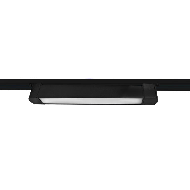 Foco riel monofásico aluminio negro opaco 47,5x4,5 cm LED 20W - DEFO0002