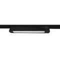 Foco riel monofásico aluminio negro opaco 47,5x4,5 cm LED 20W - DEFO0002