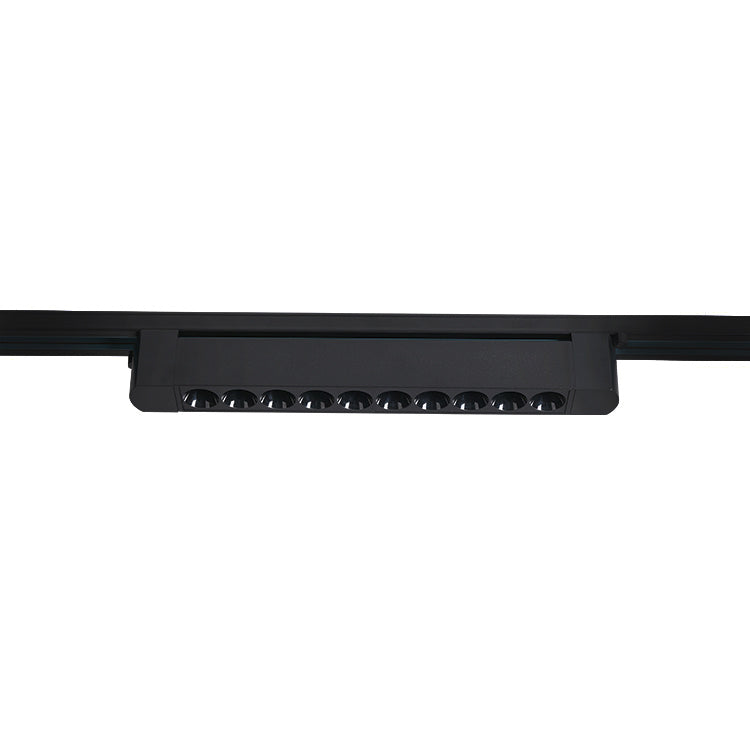 Foco riel monofásico aluminio negro 33,3x3,5x5,5 cm LED 20W - DEFO0004