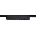Foco riel monofásico aluminio negro 33,3x3,5x5,5 cm LED 20W - DEFO0004