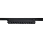 Foco riel monofásico aluminio negro 33,3x3,5x5,5 cm LED 20W - DEFO0004