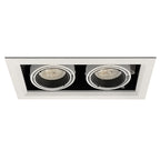 Foco embutido puzzle blanco basculante 2 luces GU10 - DLFO0003