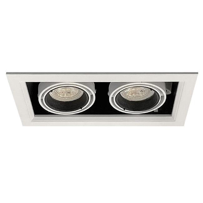 Foco embutido puzzle blanco basculante 2 luces GU10 - DLFO0003