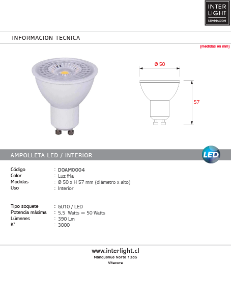 Kit negro riel monofásico 2 m + 5 focos con ampolletas GU10 - KOFO0005
