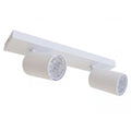 Foco dirigible aluminio blanco  2 luces GU10 -  DORE0003