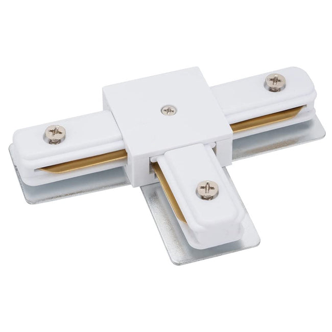 Unión tipo T para riel monofásico blanco - DWCO0006