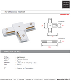 Unión tipo T para riel monofásico blanco - DWCO0006