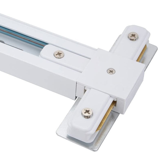 Unión tipo T para riel monofásico blanco - DWCO0006