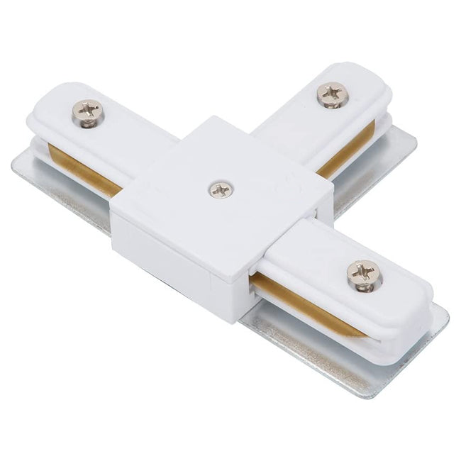 Unión tipo T para riel monofásico blanco - DWCO0006