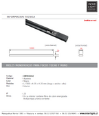 Kit negro riel monofásico 1 m + 3 focos con ampolletas GU10 - KOFO0005