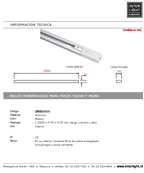 Kit blanco riel monofásico 2 m + 5 focos con ampolletas GU10 - KOFO0006