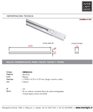 Cargar imagen en el visor de la galería, Kit blanco riel monofásico 2 m + 5 focos con ampolletas GU10 - KOFO0006

