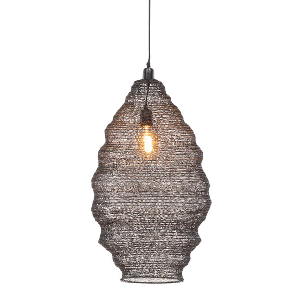 Lámpara colgante negro metal Ø42x67 cm E27 - EDLC0022
