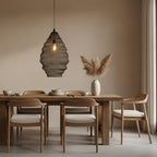 Lámpara colgante negro metal Ø42x67 cm E27 - EDLC0022
