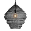 Lámpara colgante negro metal Ø46x46 cm E27 - EDLC0023